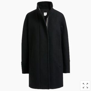 Black J. Crew Peacoat with Zipper and 2 Pockets